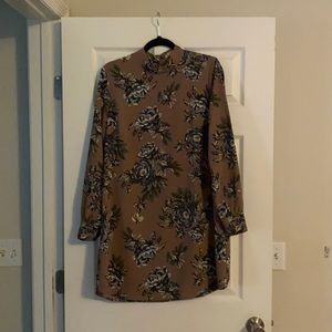 Floral long sleeve dress